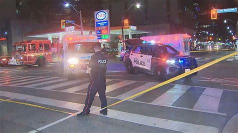 Man dead, police searching for SUV following downtown Toronto hit-and-run